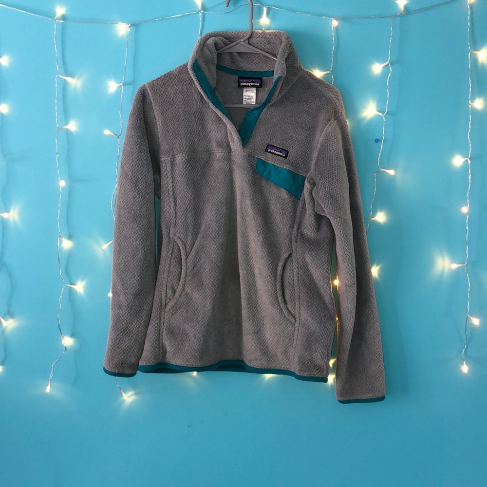 quarter of the way button up polyester pullover